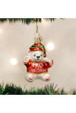 Old World Christmas Baby's 1st Christmas Bear Ornament