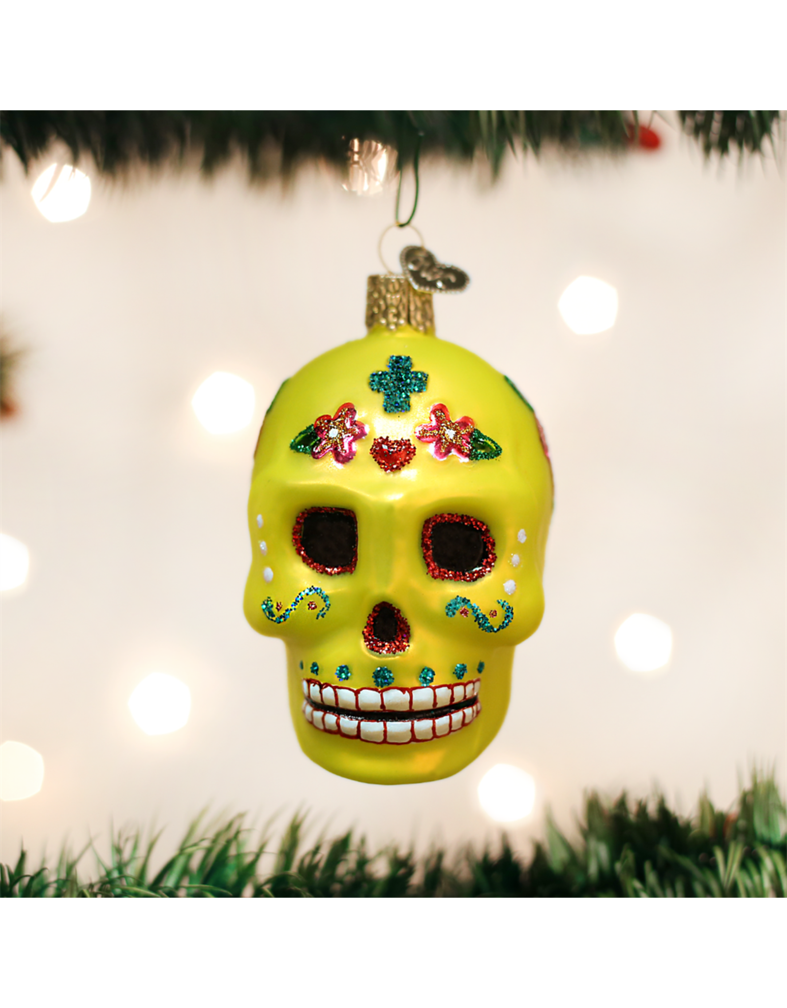 Old World Christmas Sugar Skull Ornament