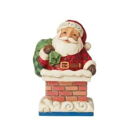 Jim Shore Santa in Chimney