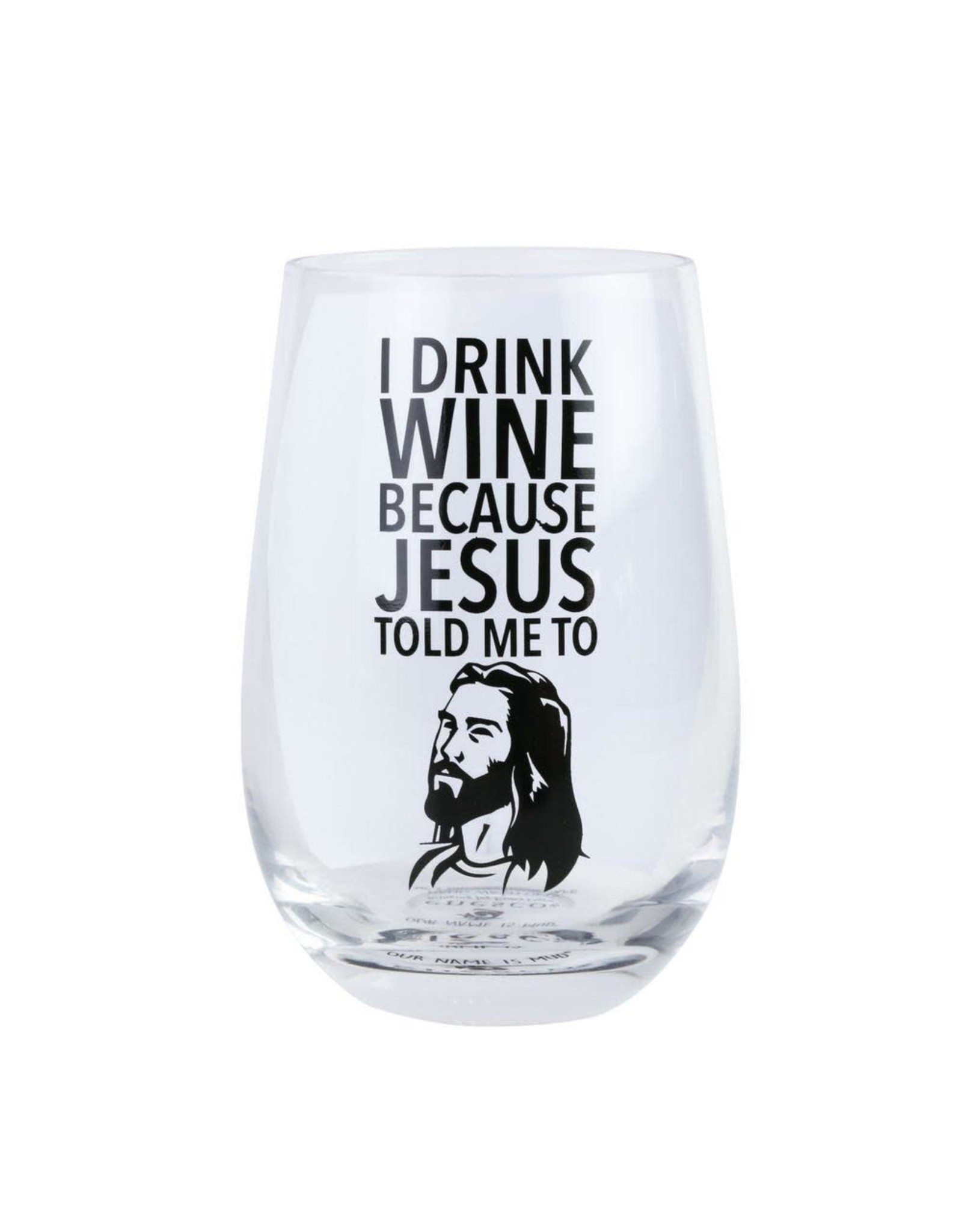 Enesco Jesus Stemless Wine Glass