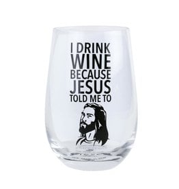 Enesco Jesus Stemless Wine Glass