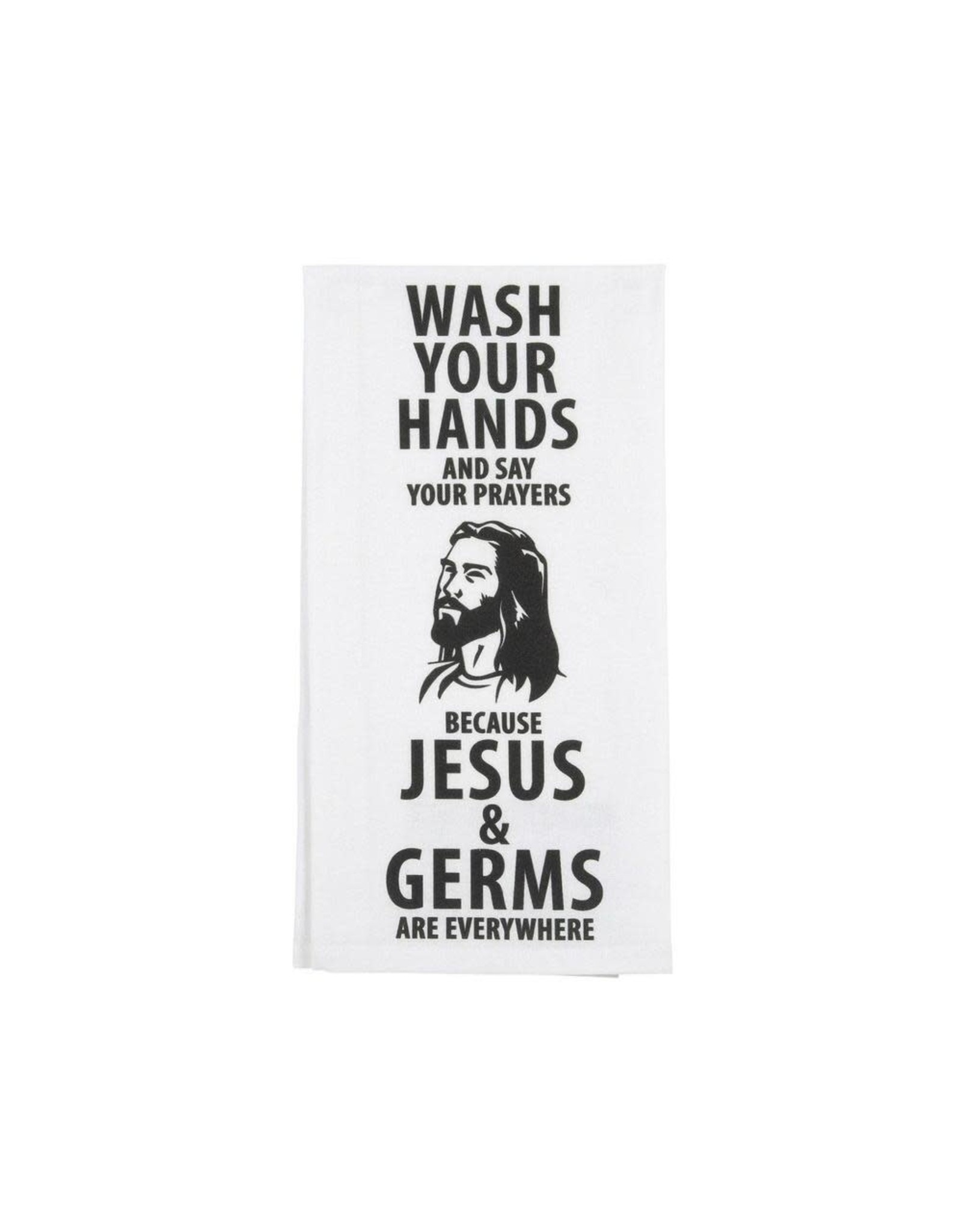 Enesco Jesus & Germs Tea Towel
