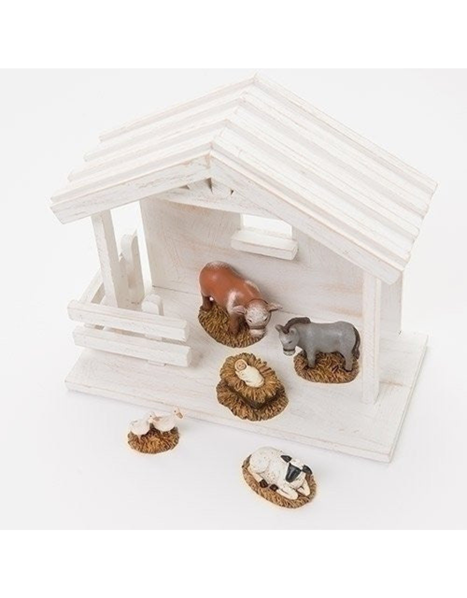 Roman 5-Piece Baby Jesus with Animals Nativity Set