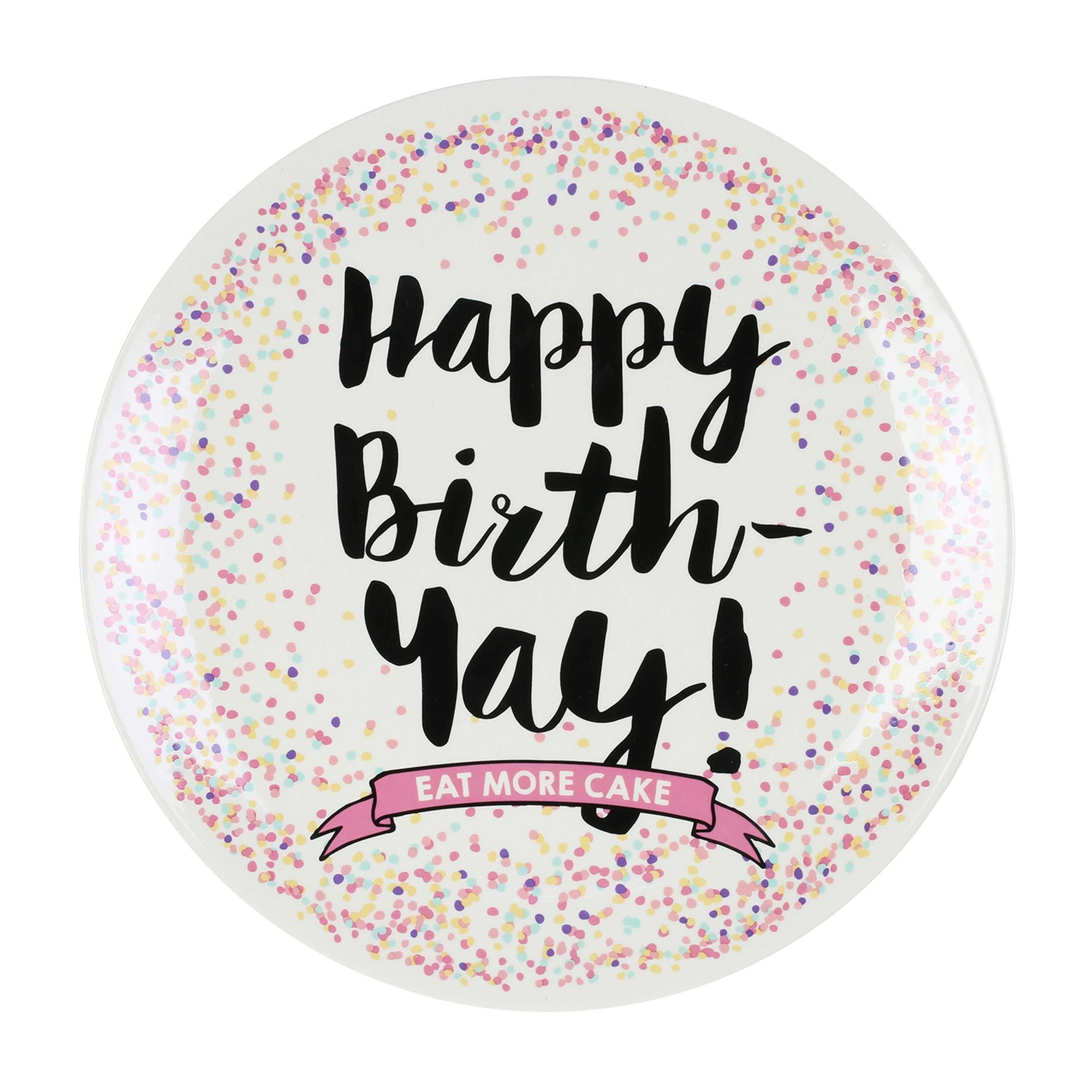 Happy Birth-Yay Plate - The Christmas Shoppe