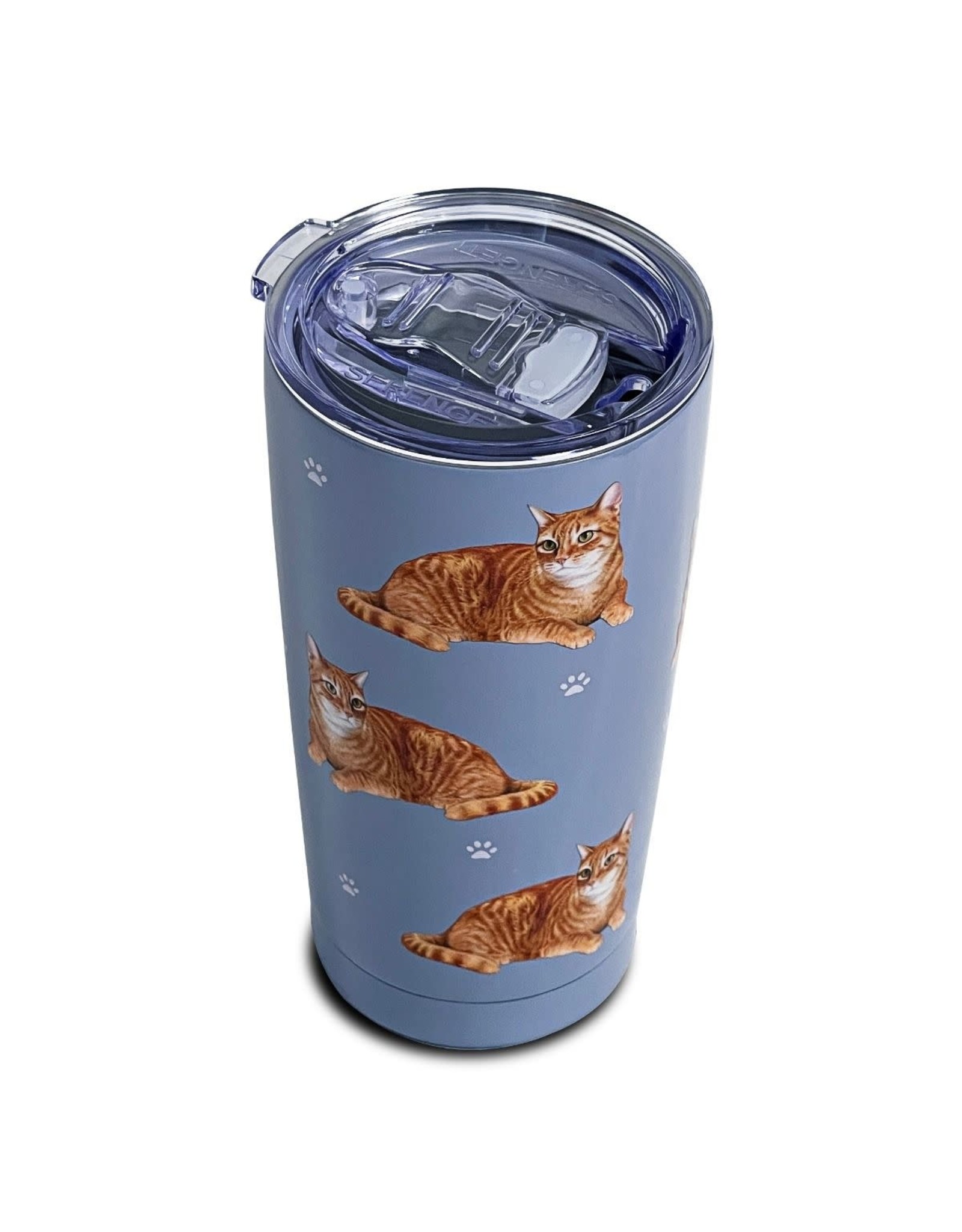 E&S Pets Orange Tabby Cat Tumbler