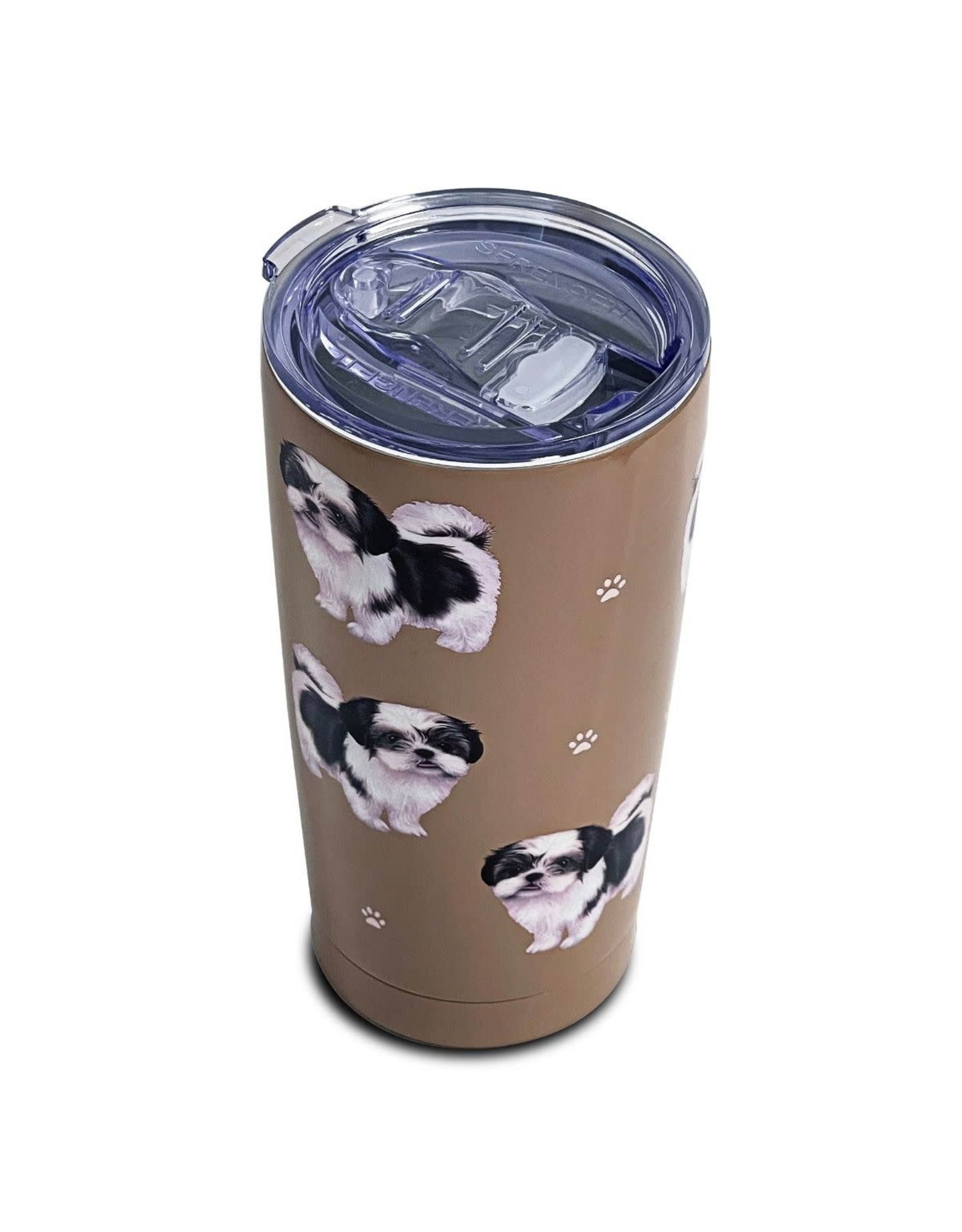 E&S Pets Black Shih Tzu Tumbler