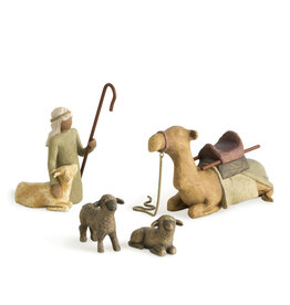 Willow Tree Shepherd & Stable Animals (4pc)