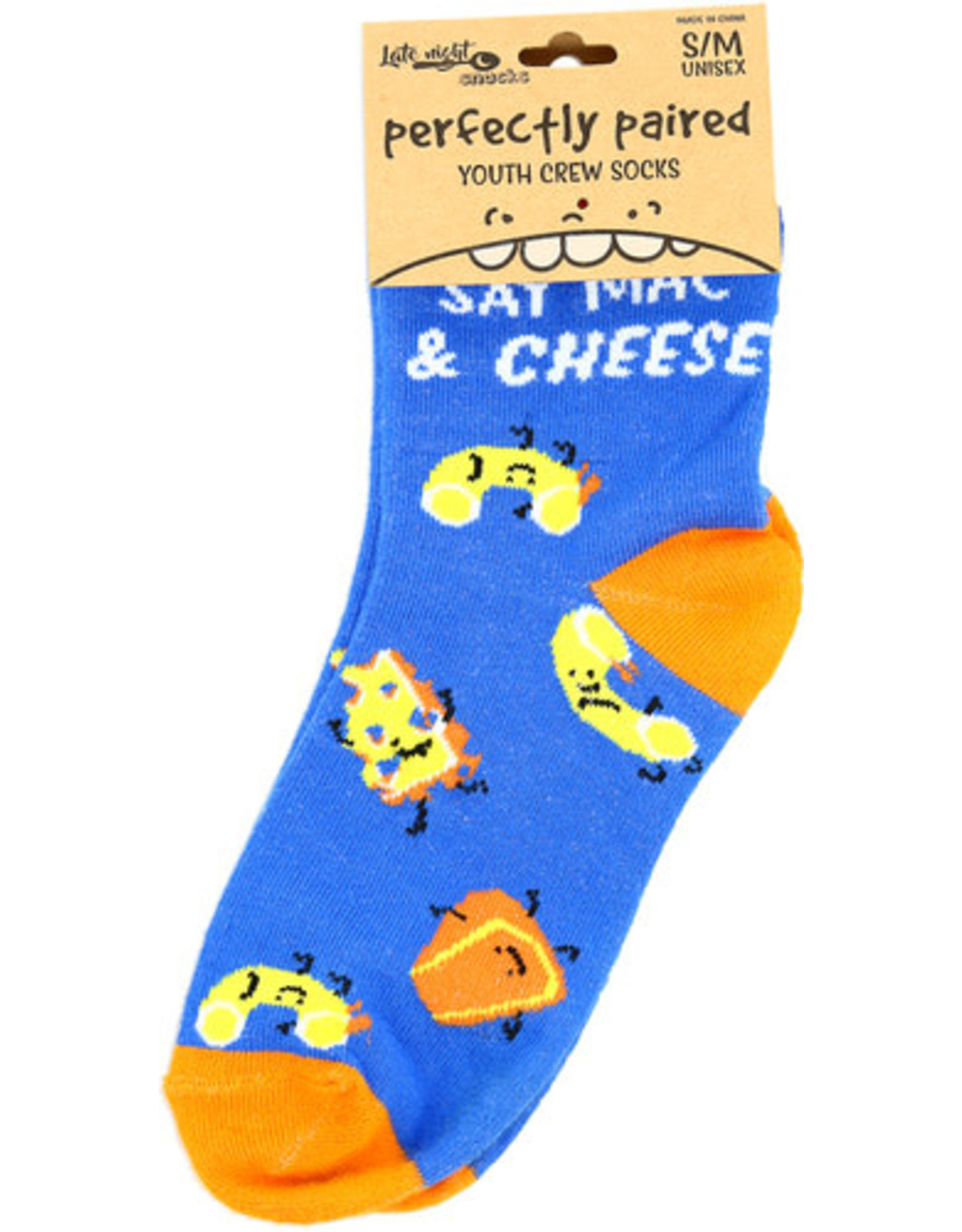 PGC "Say Mac & Cheese" Youth Socks (S/M)