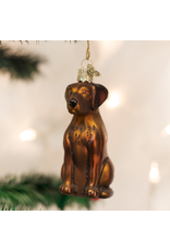 Old World Christmas Chocolate Labrador Ornament