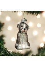 Old World Christmas Pitbull Pup Ornament