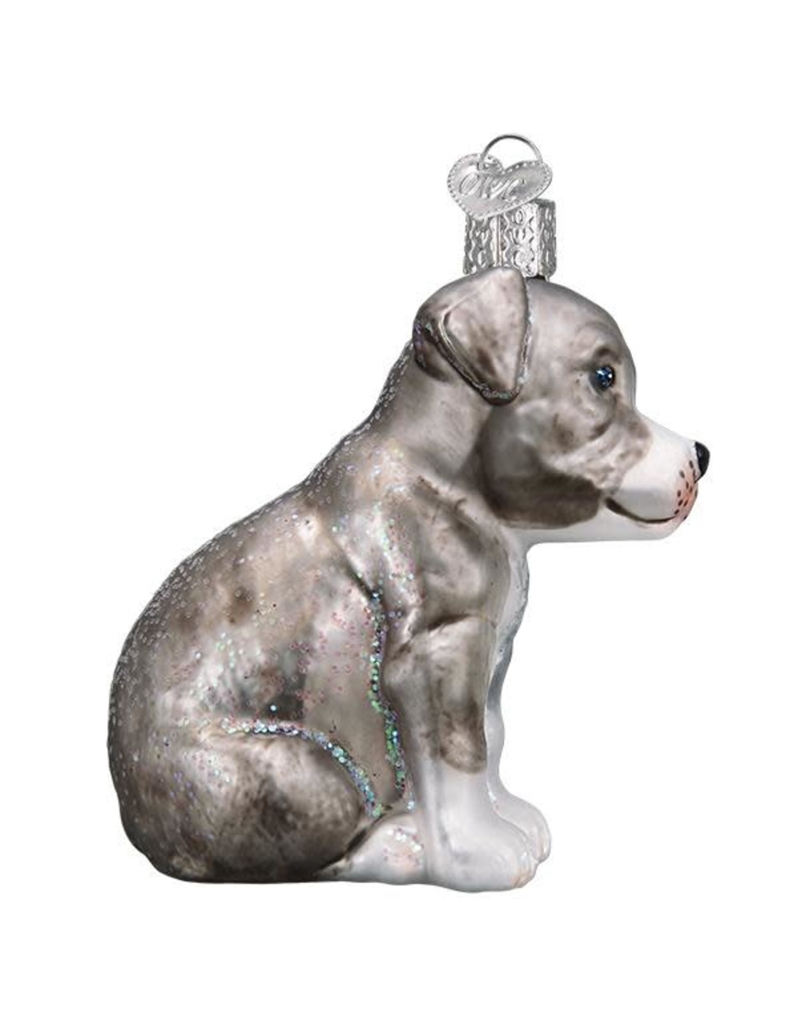 Old World Christmas Pitbull Pup Ornament