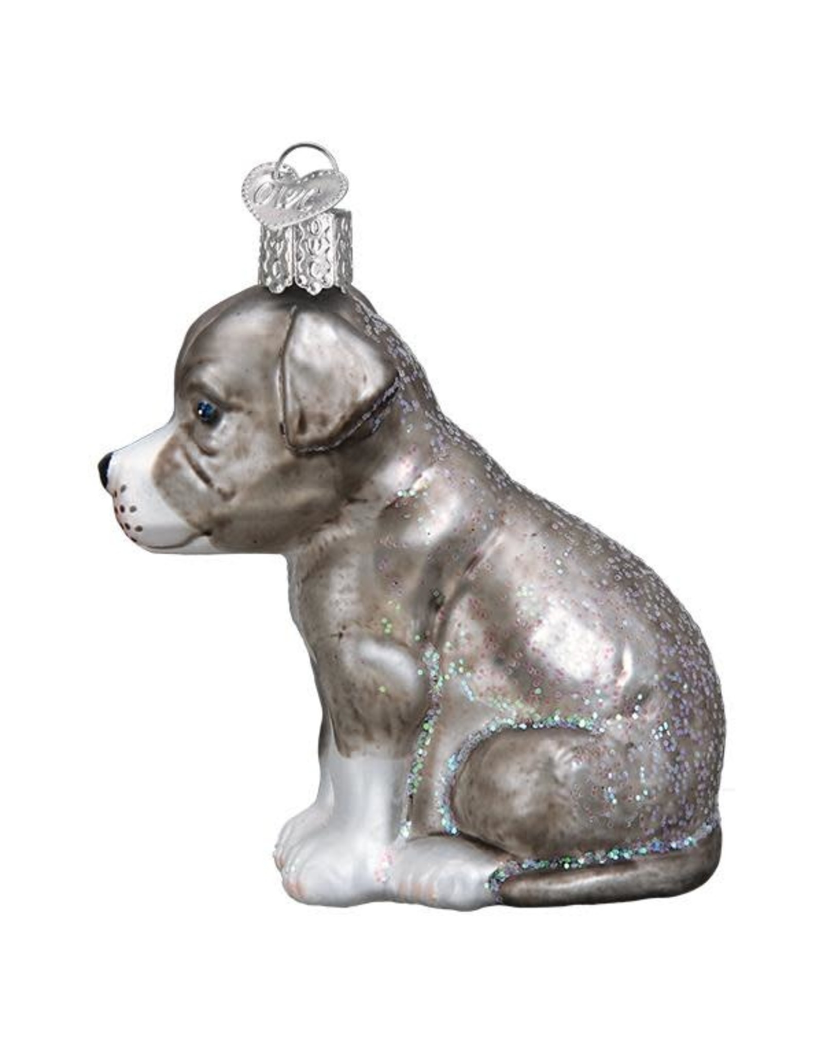 Old World Christmas Pitbull Pup Ornament