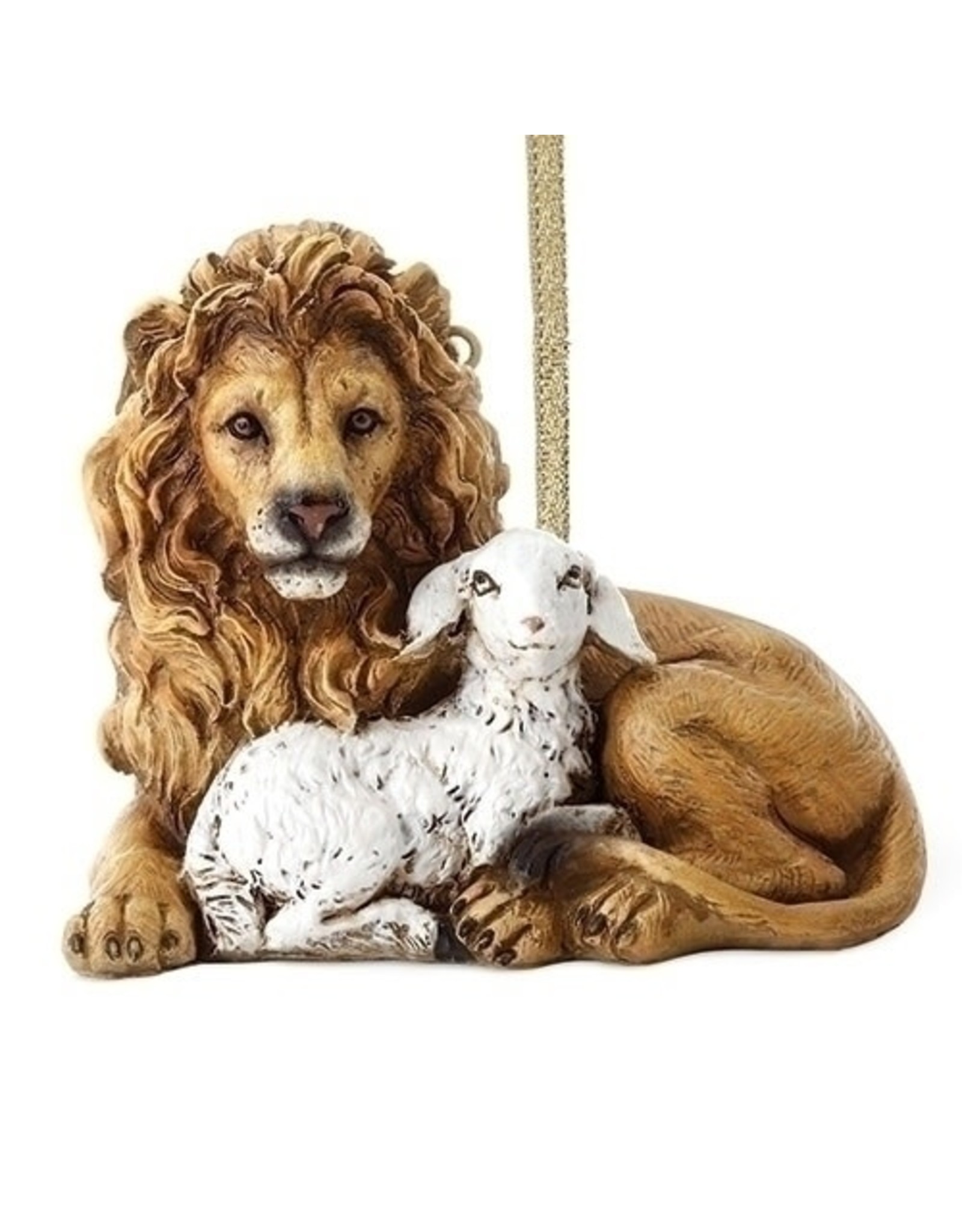 Roman Lion & Lamb Ornament