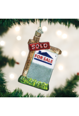 Old World Christmas Realty Sign Ornament