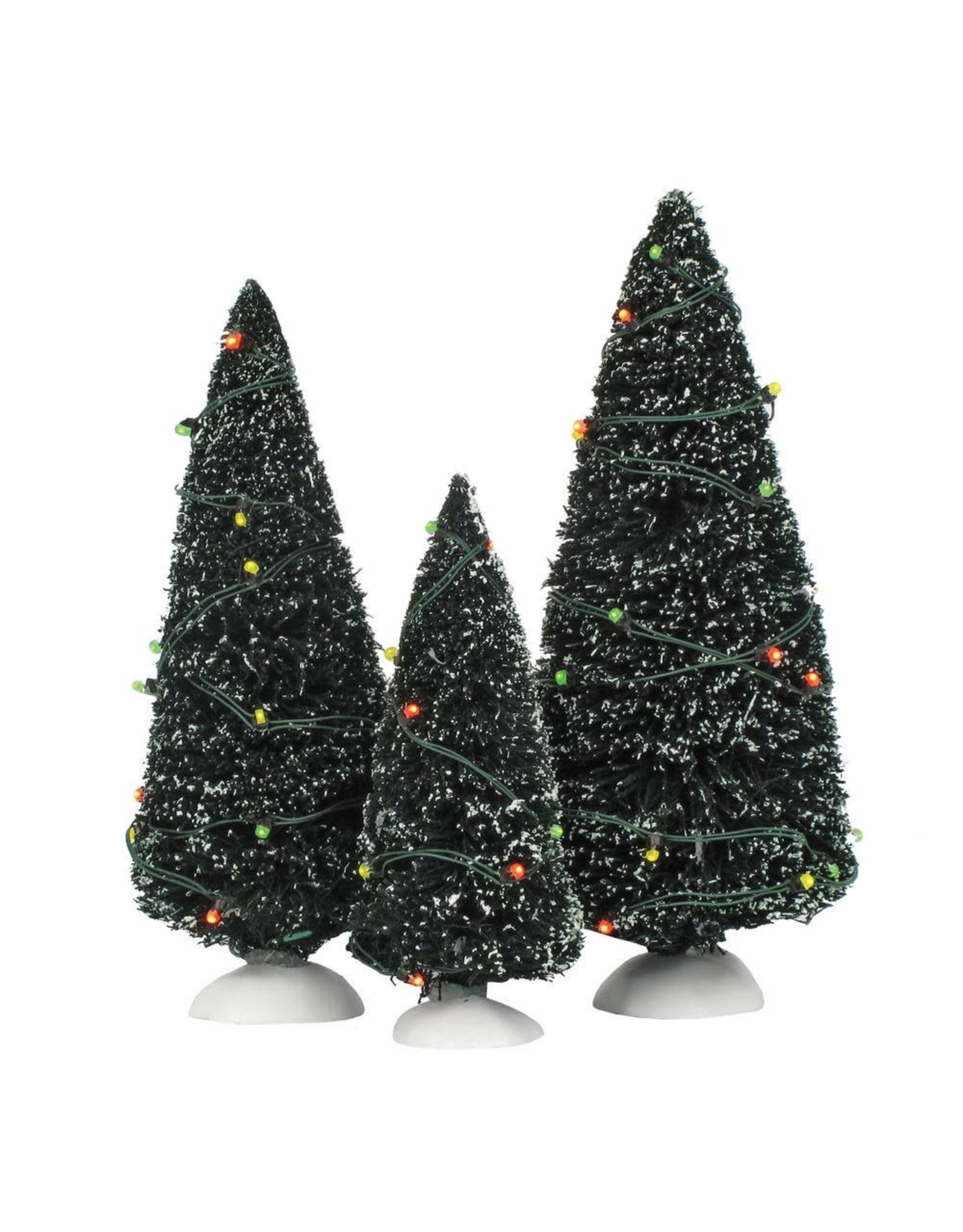 Department 56 Twinkling Lit Trees Set of 3