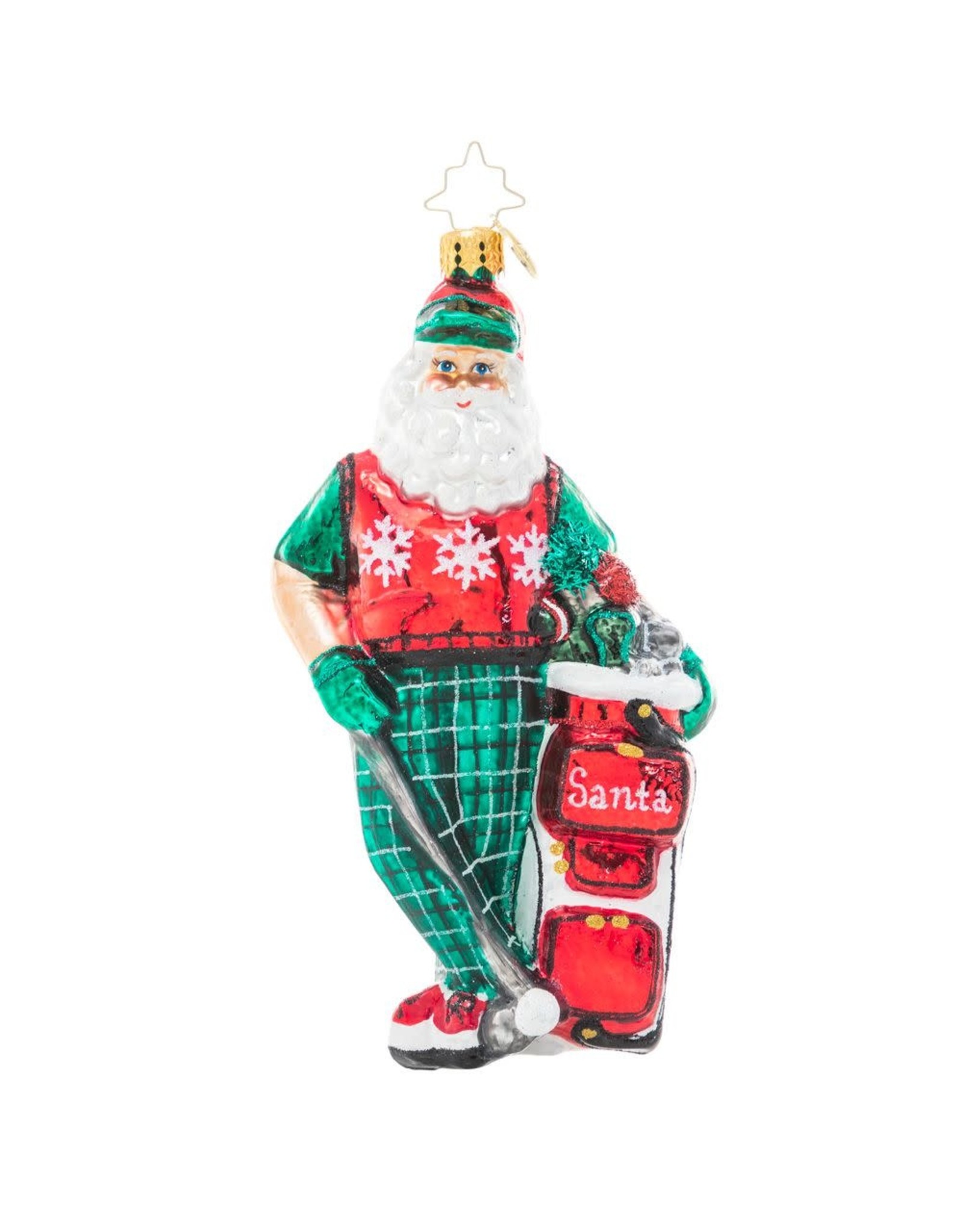 Radko Jolly Golfer Santa