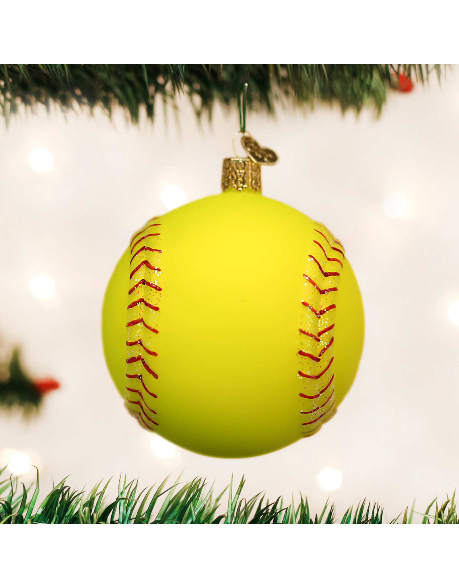 Old World Christmas Softball Ornament