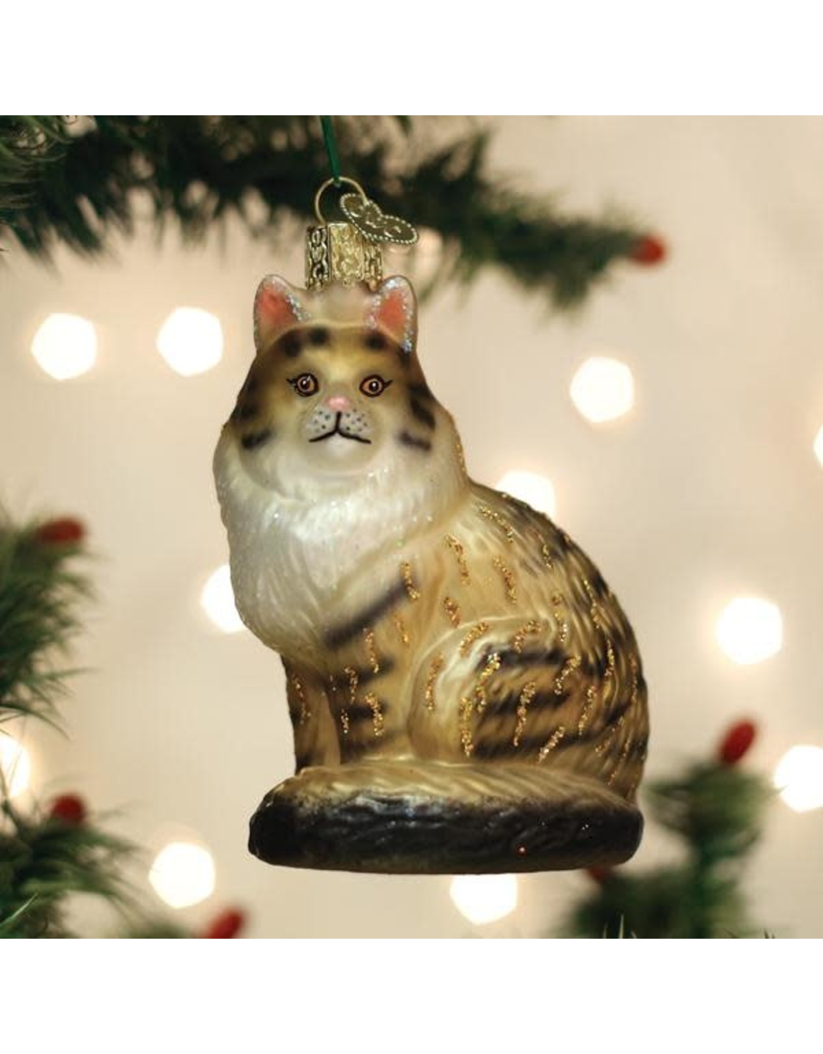 Old World Christmas Maine Coon Cat Ornament