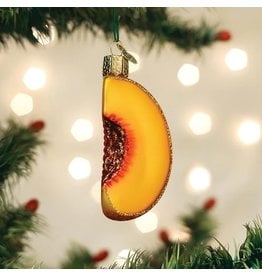 Old World Christmas Peach Slice Ornament