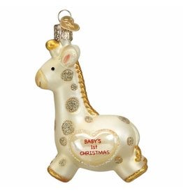 Old World Christmas Baby's First Giraffe Ornament