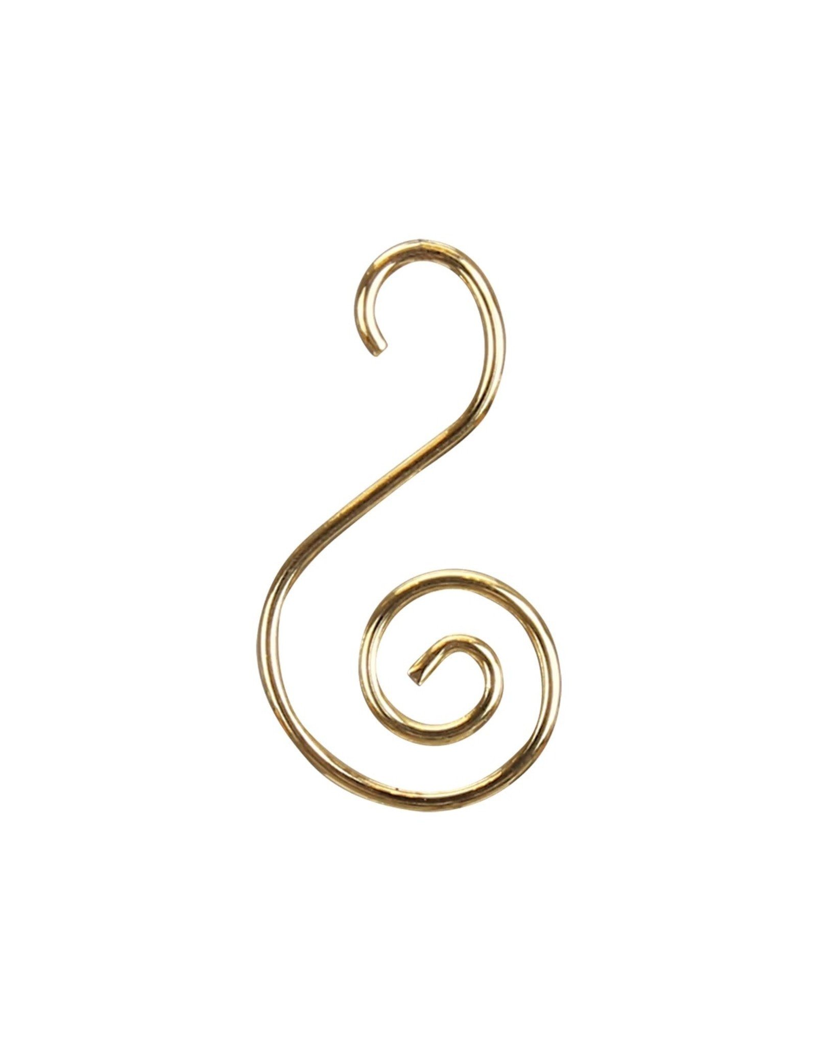 Wrapables Christmas Tree Ornament Hooks, S-Shaped Swirl Hooks for Hanging Decorations (Pack of 80) Silver & Gold