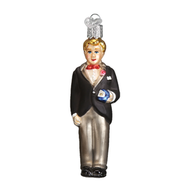 Old World Christmas Blonde Groom Ornament