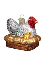 Old World Christmas Hen on Nest Ornament