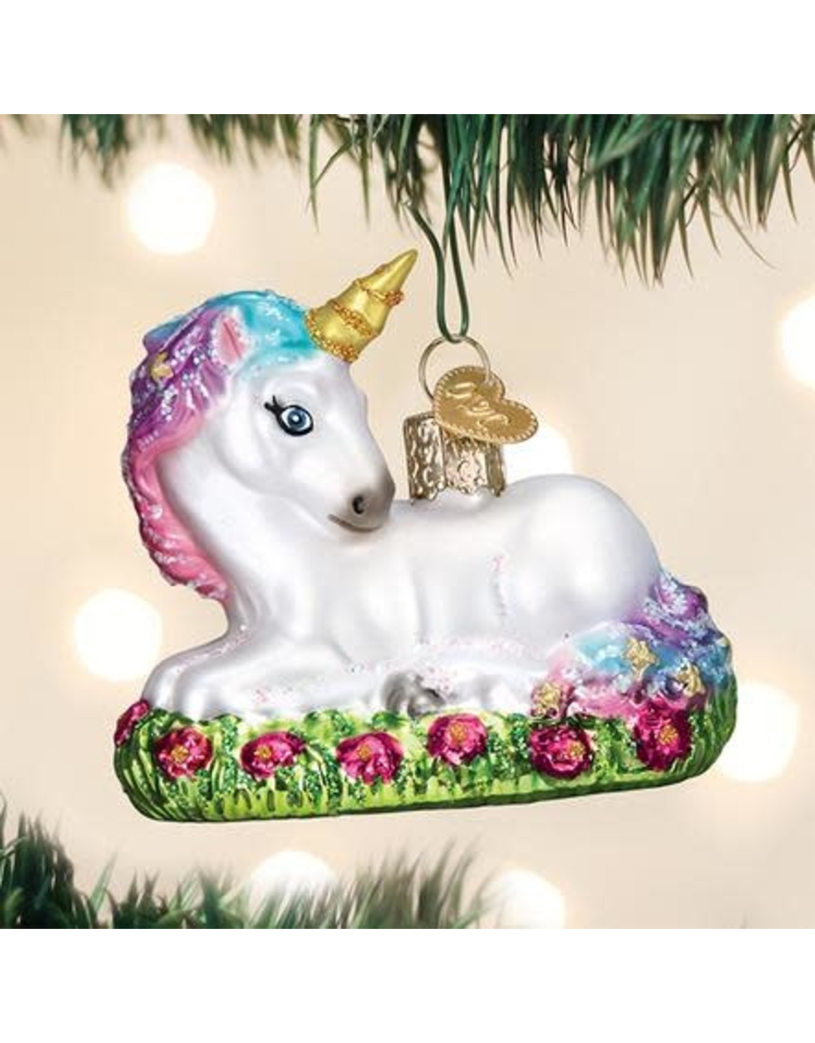 Old World Christmas Baby Unicorn Ornament