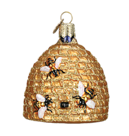 Old World Christmas Bee Skep Ornament