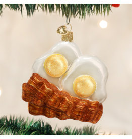 Old World Christmas Bacon And Eggs Ornament