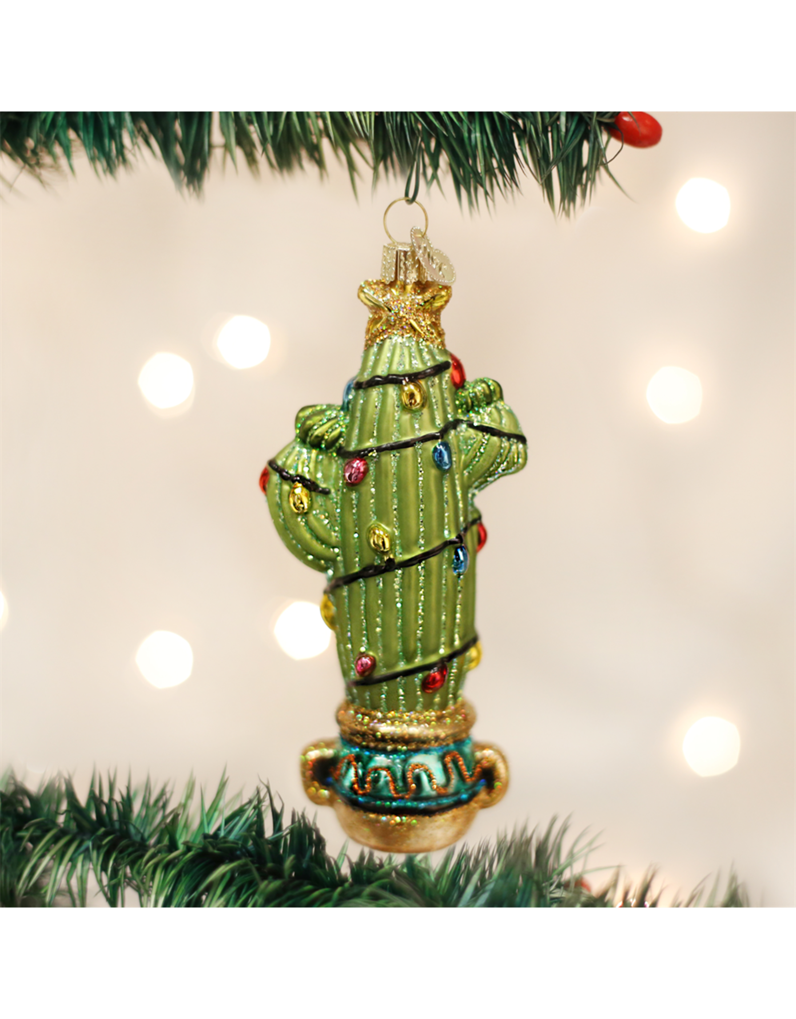 Old World Christmas Christmas Cactus Ornament