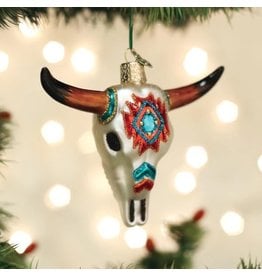 Old World Christmas Southwestern Steer Skull Ornament