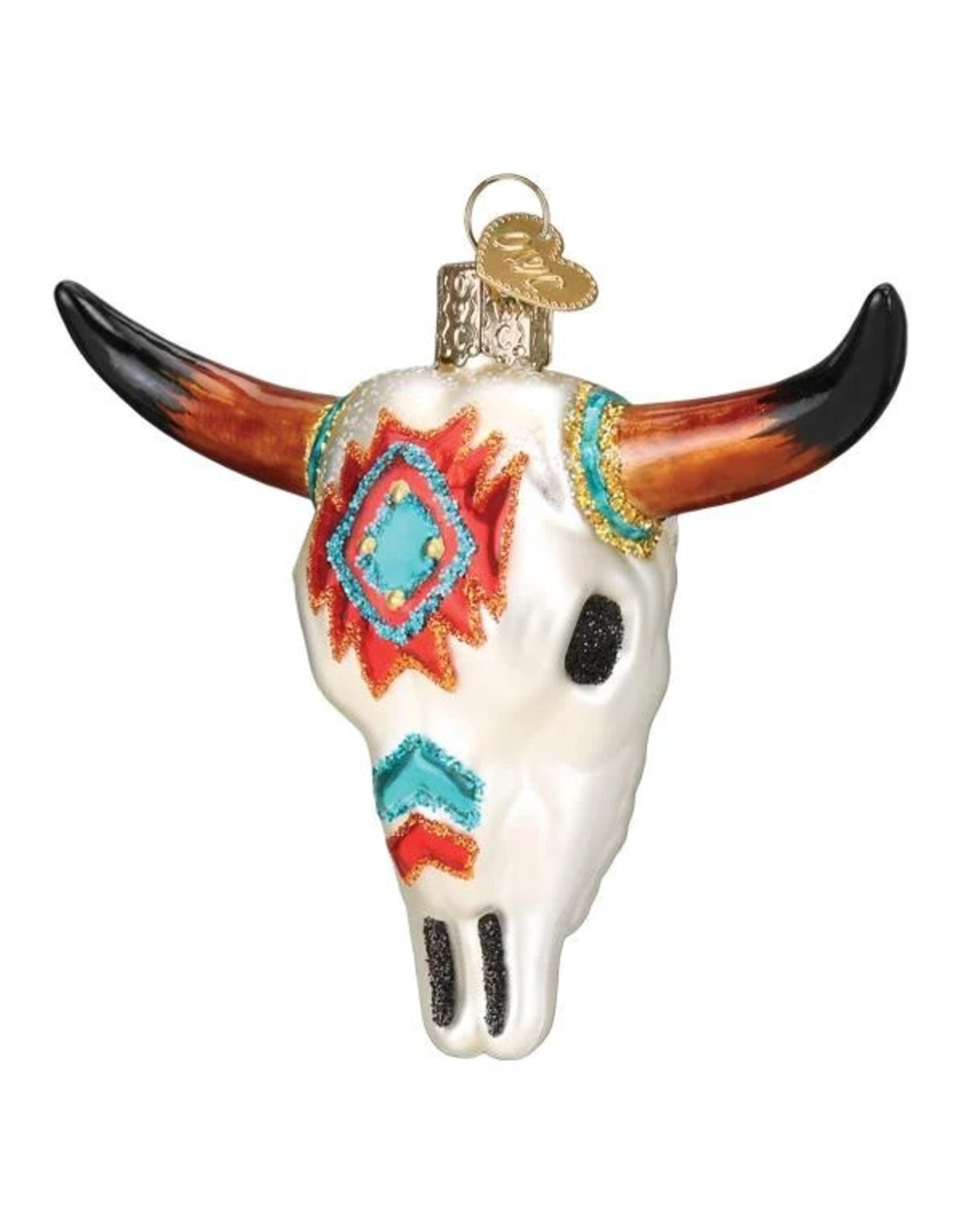 Old World Christmas Southwestern Steer Skull Ornament