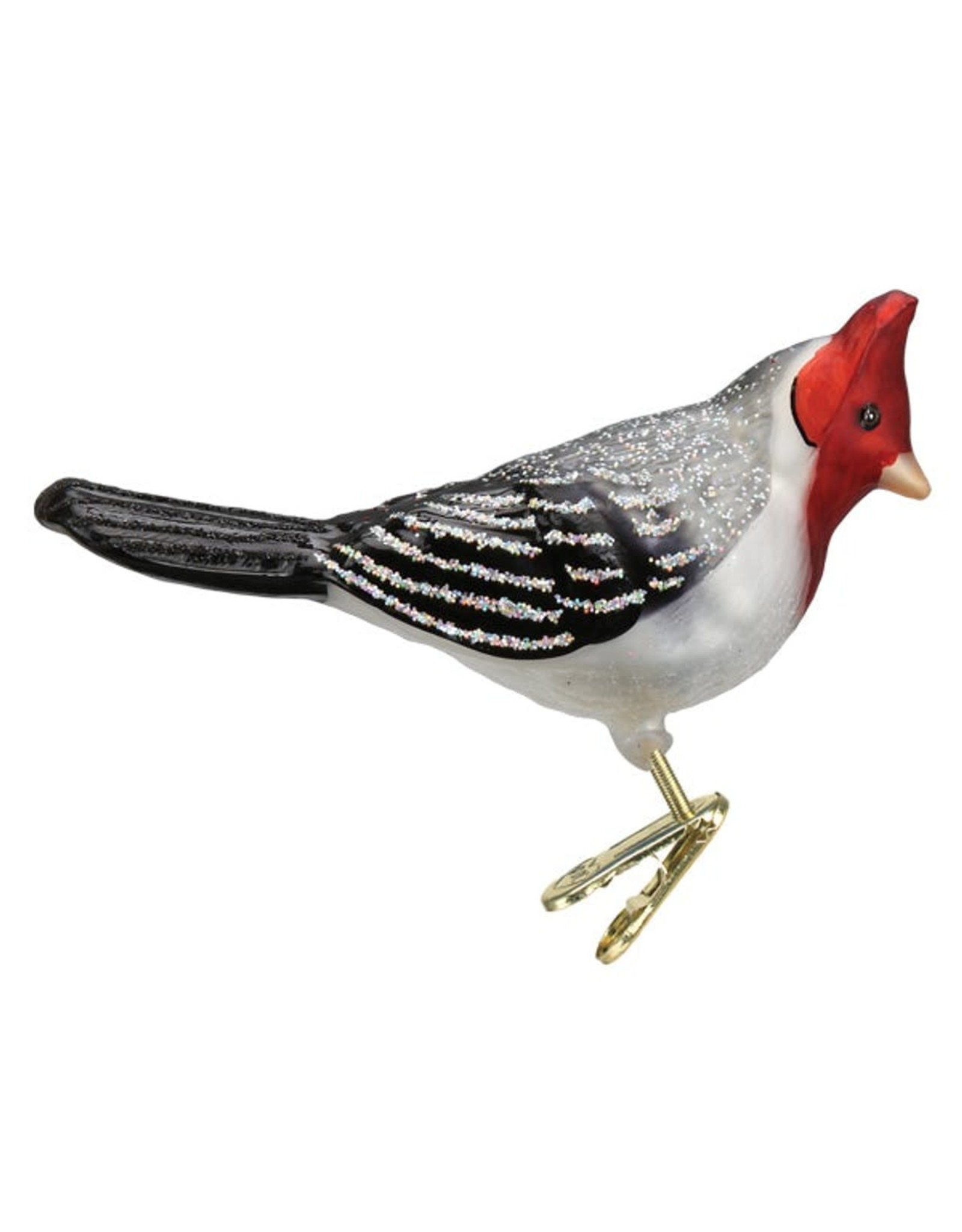 Old World Christmas Red-Crested Cardinal Clip Ornament