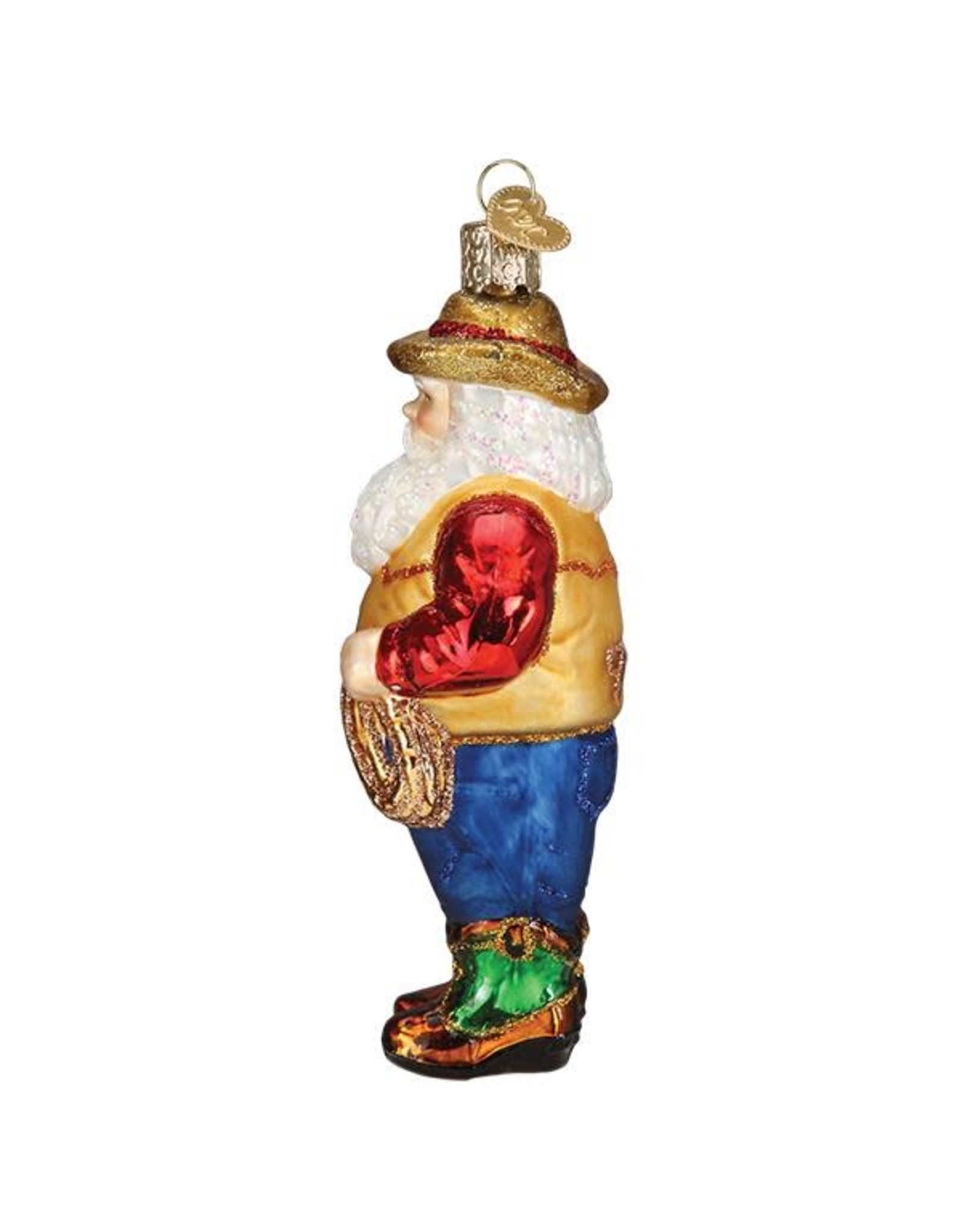 Old World Christmas Western Santa Ornament