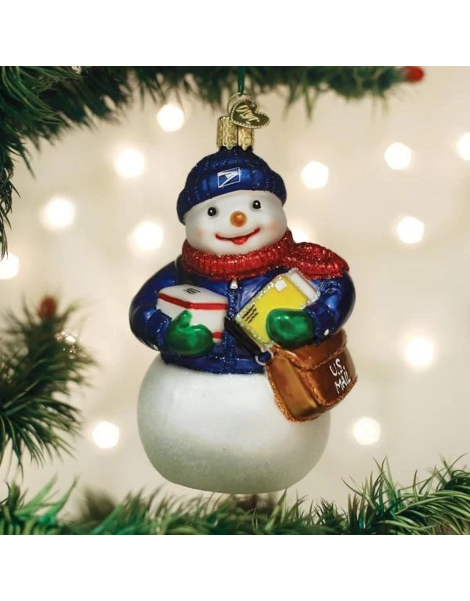 Old World Christmas USPS Snowman Ornament