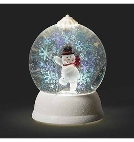 Roman LED Snowman with Rotating Snowflakes Shimmer