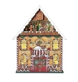 Roman Musical LED Gingerbread House Advent