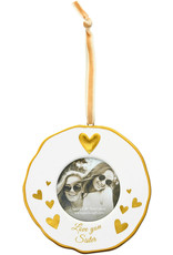 PGC Love You Sister Photo Frame Ornament