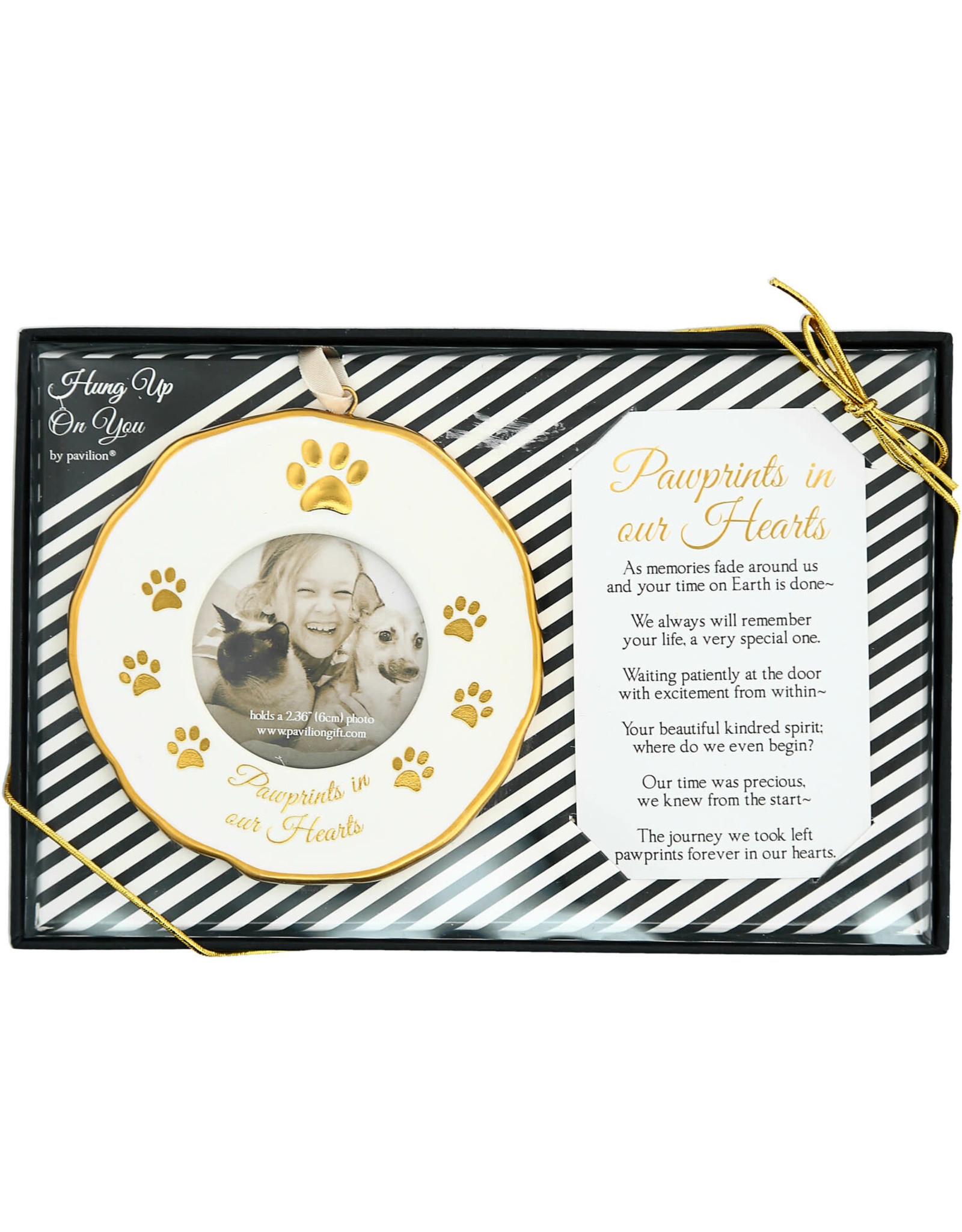 PGC Pawprints In Our Hearts Photo Frame Ornament