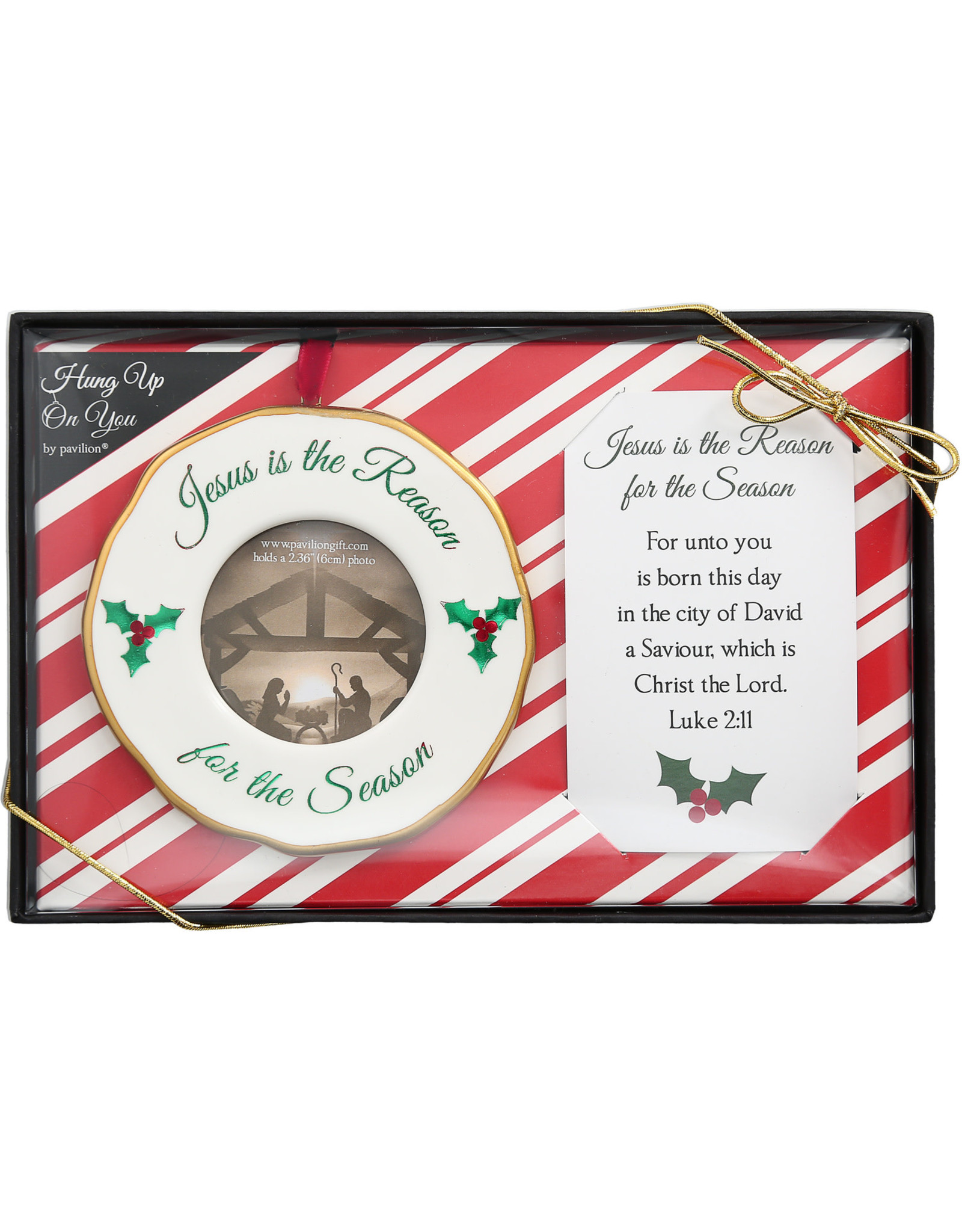 PGC Jesus Is The Reason For The Season Photo Frame Ornament