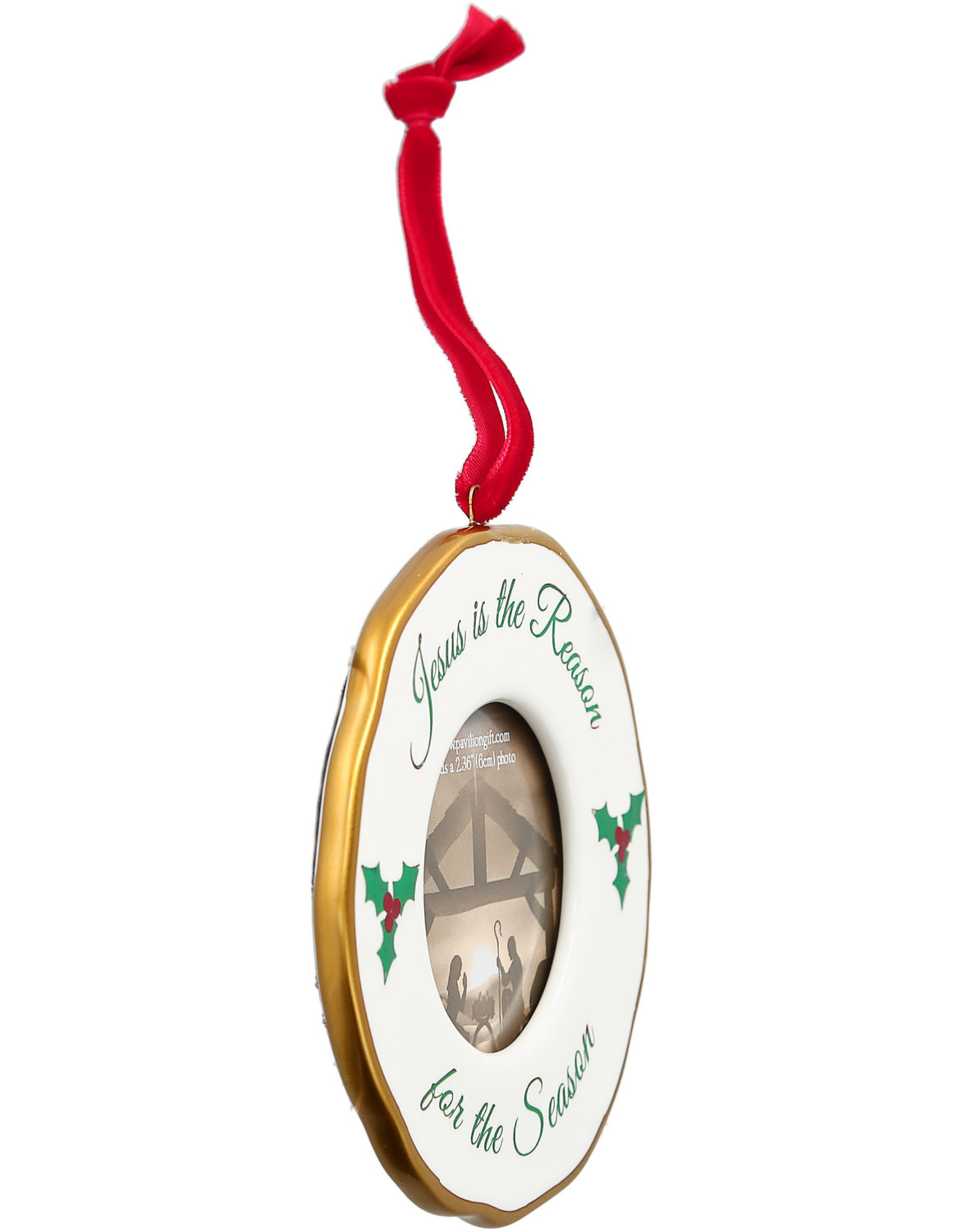 PGC Jesus Is The Reason For The Season Photo Frame Ornament