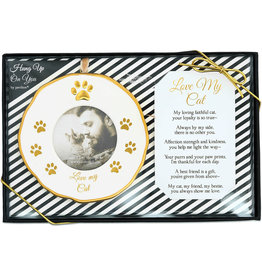 PGC Love My Cat Photo Frame Ornament