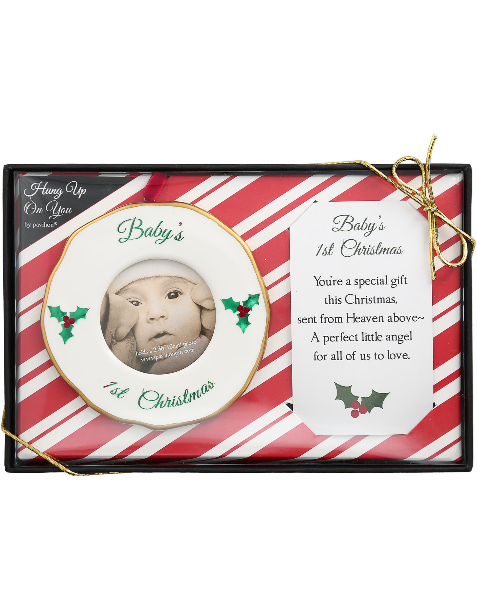 PGC Baby's 1st Christmas Photo Frame Ornament 4"