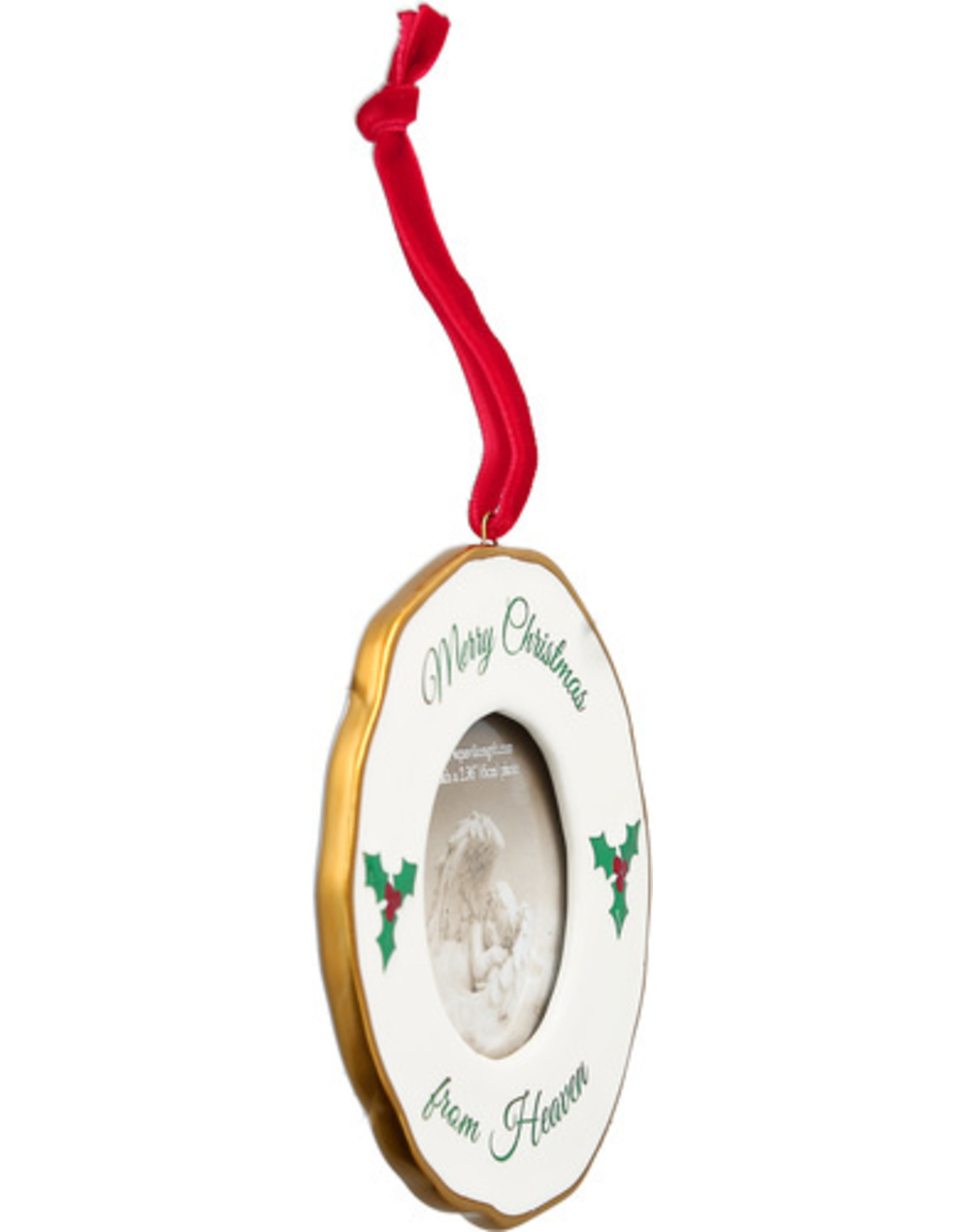 PGC Christmas From Heaven Photo Frame Ornament 4"