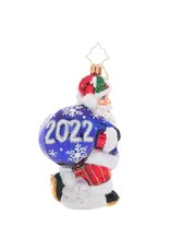 Radko 2022 Dated Cheery Santa