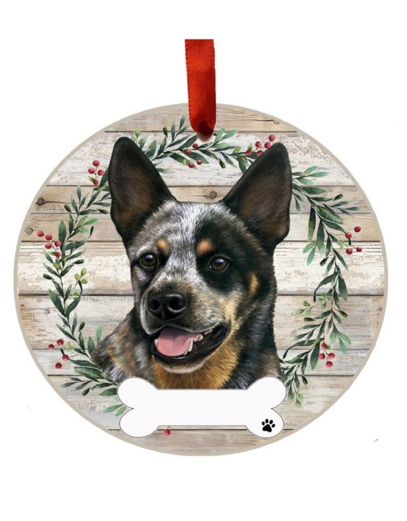 E&S Pets Australian Cattle Dog Wreath Ornament