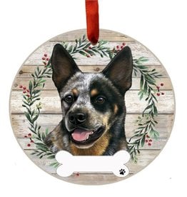 E&S Pets Australian Cattle Dog Wreath Ornament