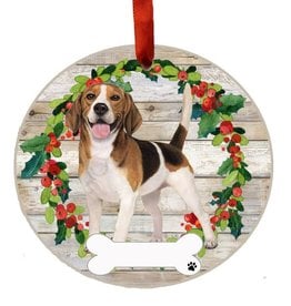 E&S Pets Beagle Full Body Wreath Ornament