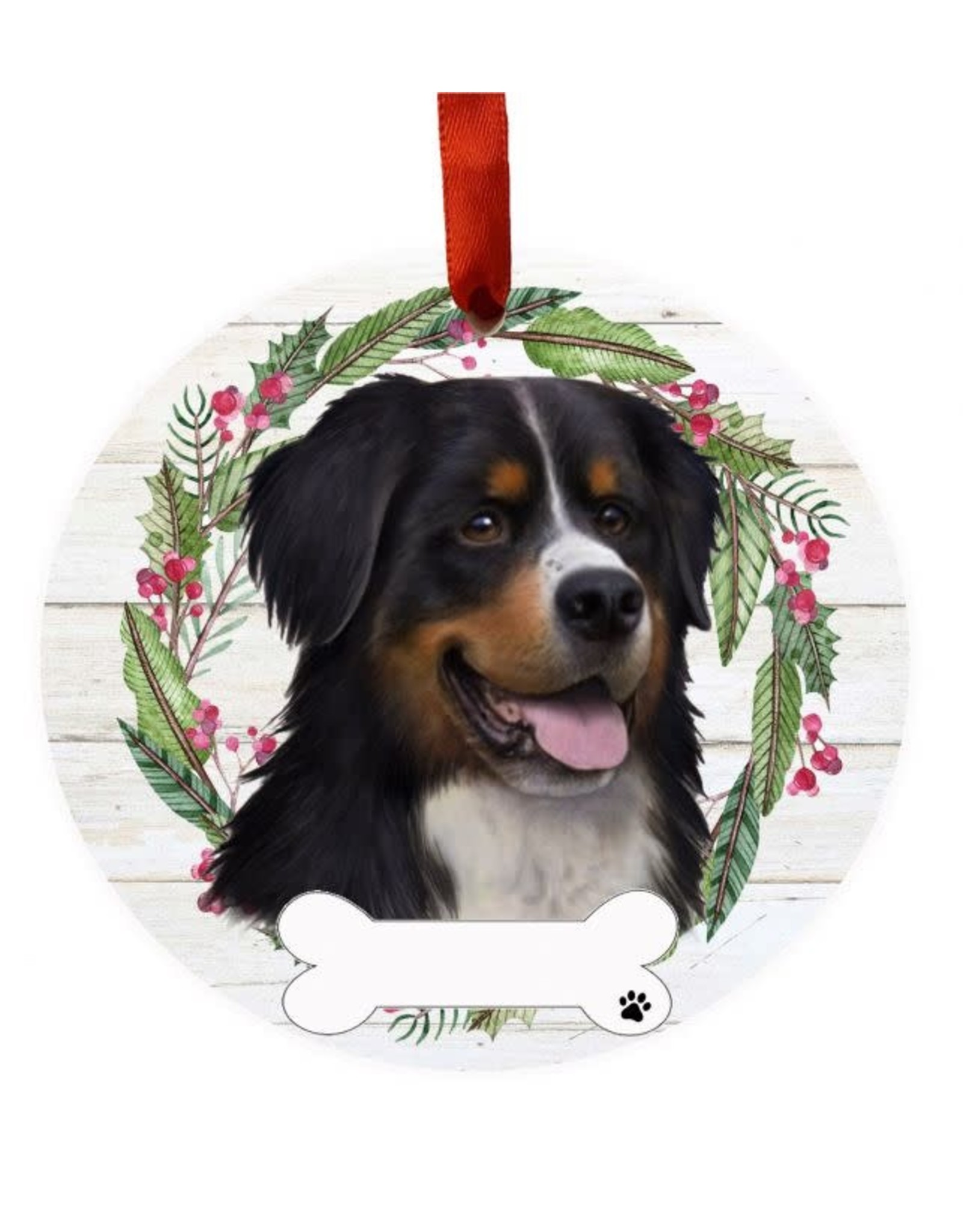 E&S Pets Bernese Mt. Dog Wreath Ornament